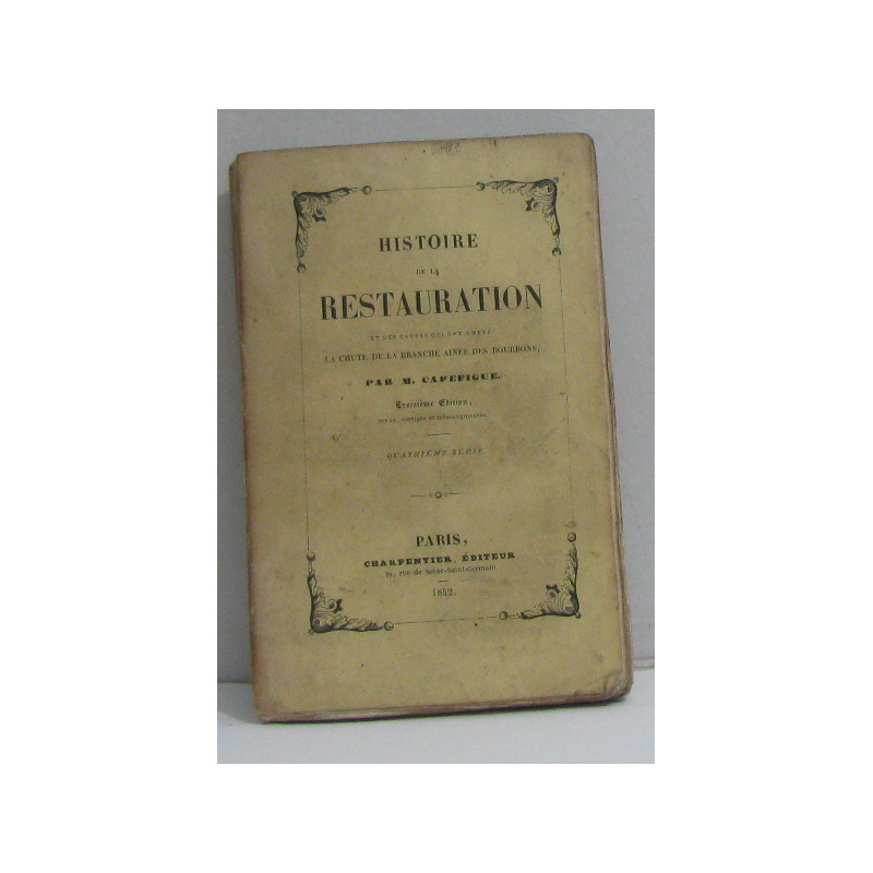 Histoire de la restauration