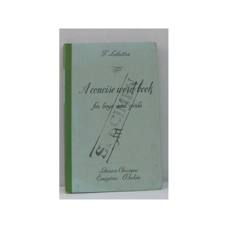 A concise word book for boys and girls