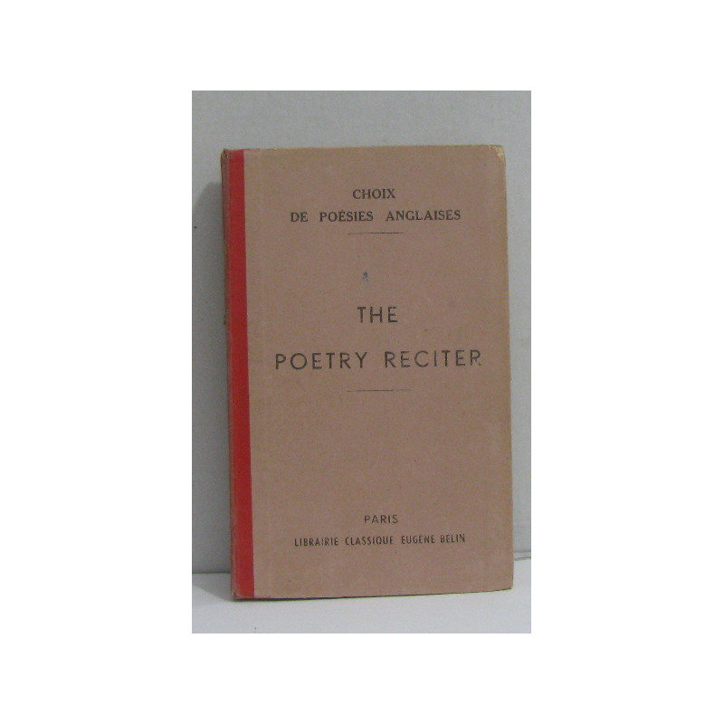 The poetry reciter