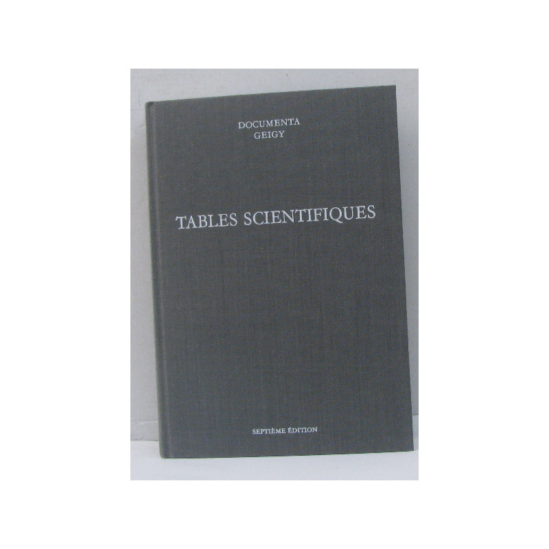 Tables scientifiques documenta geigy