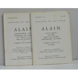 Association des amis d'alain - Alain - bulletin n°19 juin 1964 et...