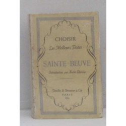 Choisir les meilleurs textes sainte-beuve