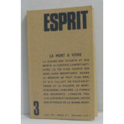 Esprit 3 mars 1976 La mort à vivre