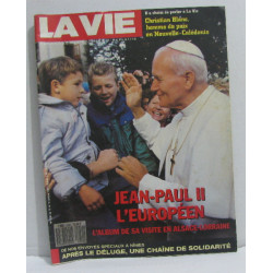 La vie n°2250 du 13 au 19 octobre 1988 jean-paul II l'européen...
