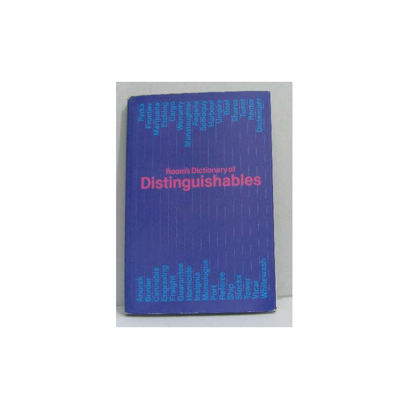 Room's dictionary of distinguishables