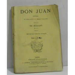 Don juan opéra en deux actes et treize tableaux