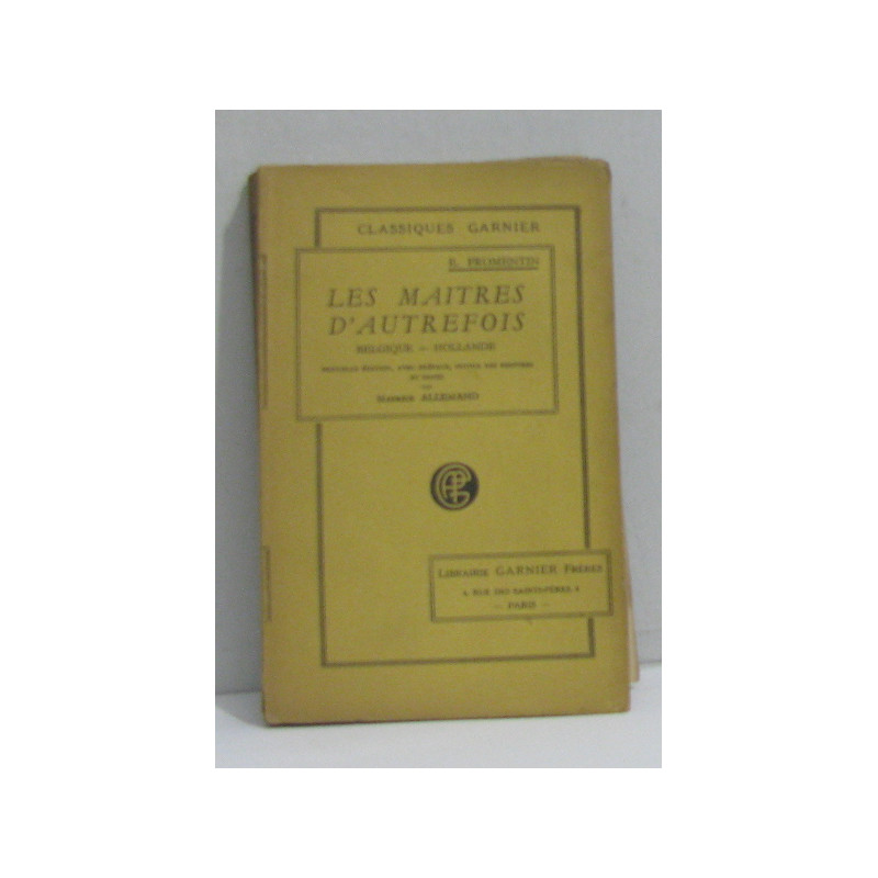 Les maitres d'autrefois