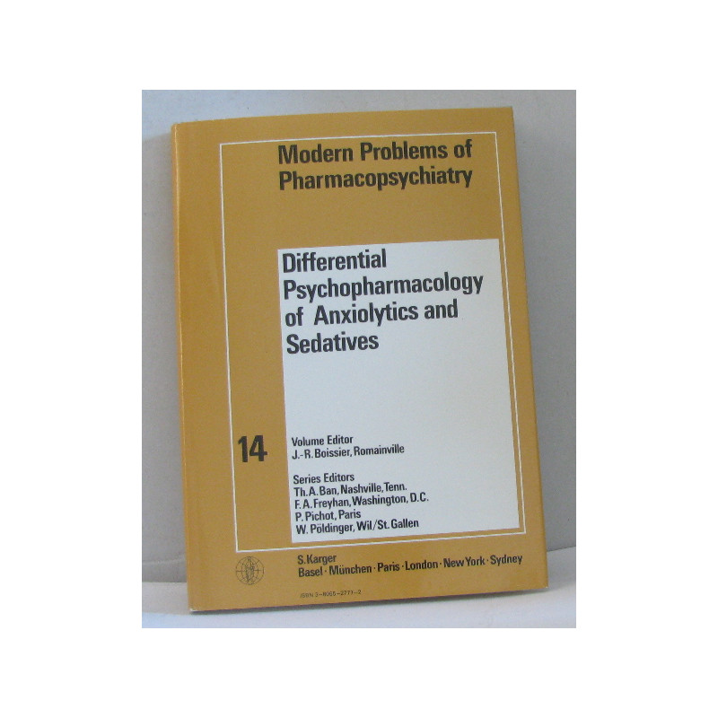Differential Psychopharmacology on Anxiolytics and Sedatives
