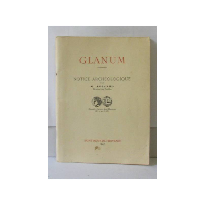 Glanum Notice archéologique Monnaie d'argent des Glaniques (IIe s....