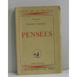 Pensées tome premier
