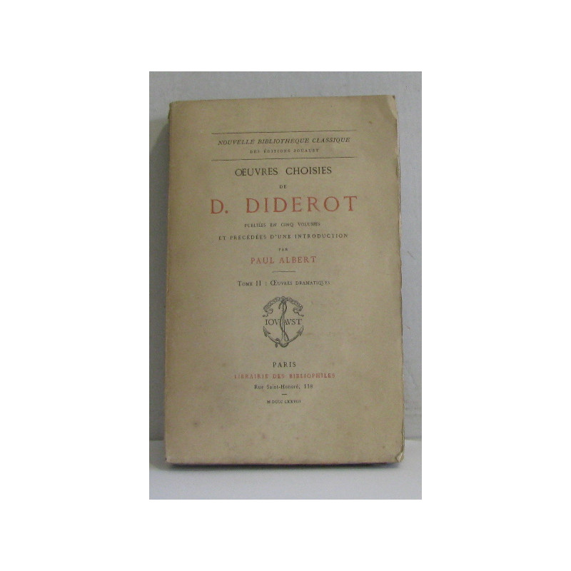 Oeuvres choisies tome II : oeuvres dramatiques