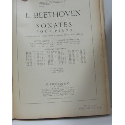 L. beethoven sonates pour piano - (texte italien français anglais)