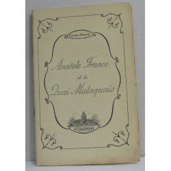 Anatole france et le quai malaquais