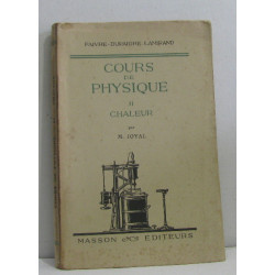 Cours de physique II chaleur