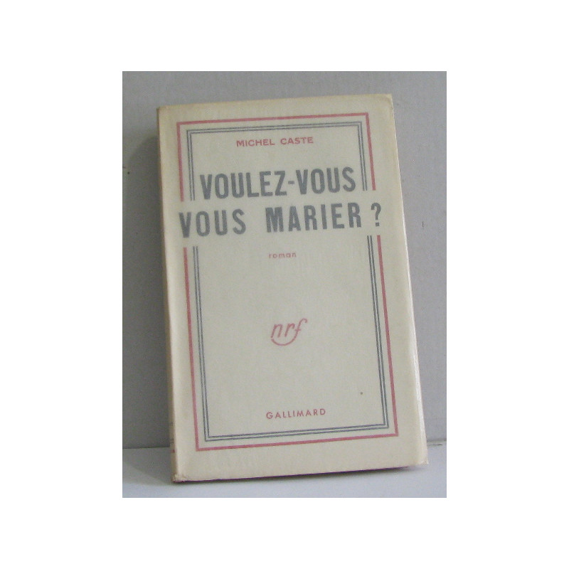 Voulez-vous vous marier