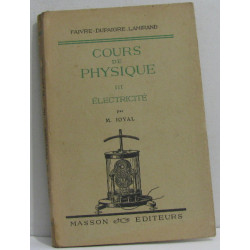 Cours de physique III électricité
