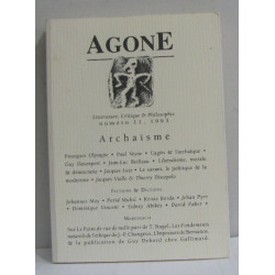 Agone littérature critique et philosophie n°11 1993