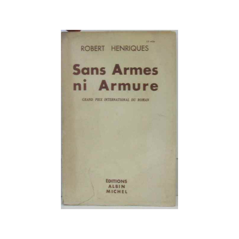 Sans armes ni armure