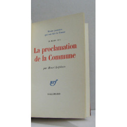 La proclamation de la commune