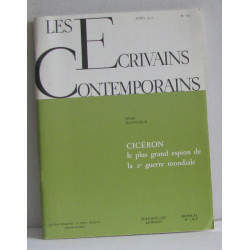 Les écrivains contemporains N°162 avril 1970 cicéron le plus grand...