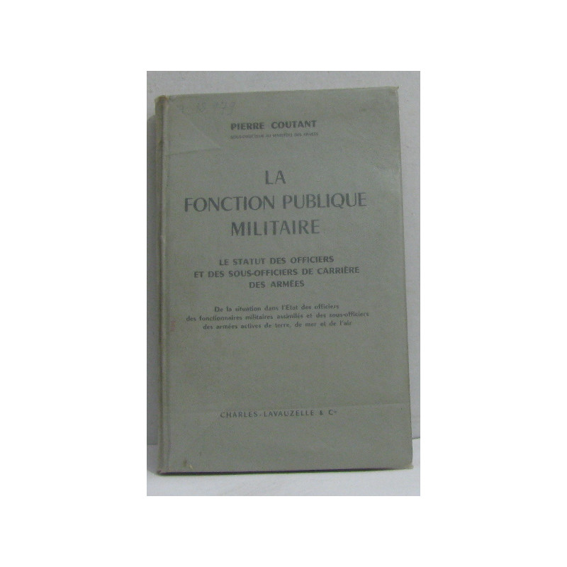 La fonction publique militaire