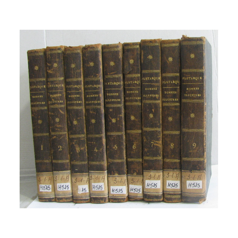 Les vies des hommes illustres (9 vols)