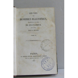 Les vies des hommes illustres (9 vols)