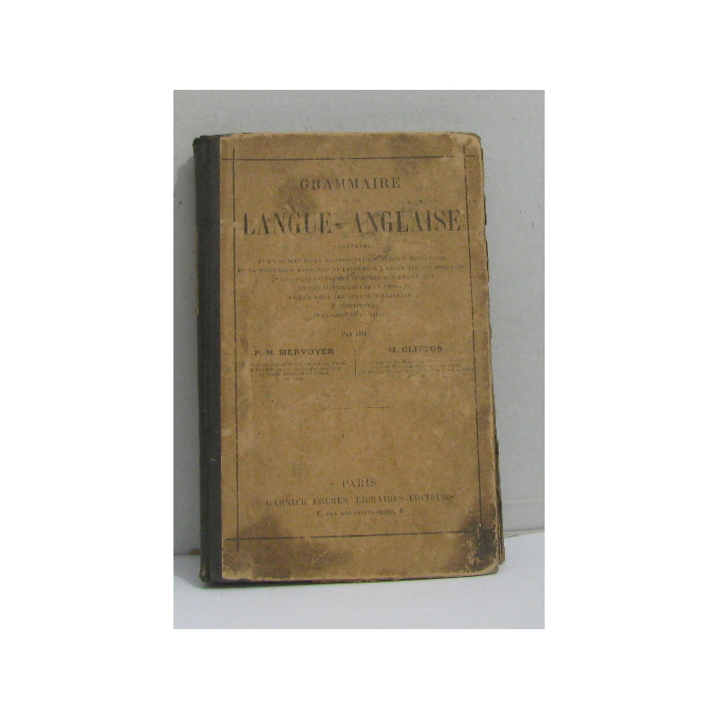 Grammaire de la langue anglaise