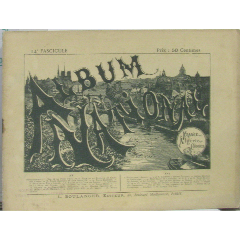 Album National France Algérie Colonies (Fascicule n°14 La maison...