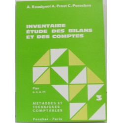 Inventaire étude des bilans et des comptes (Plan O.C.A.M.)