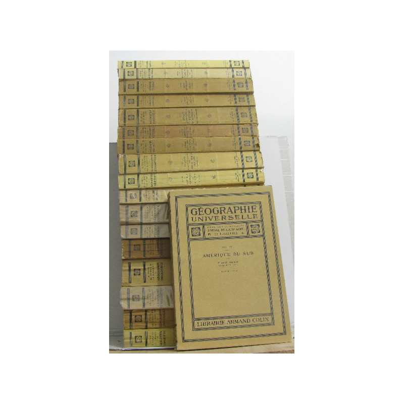 Géographie universelle (18 vols sur 22 - incomplet / manque tome...