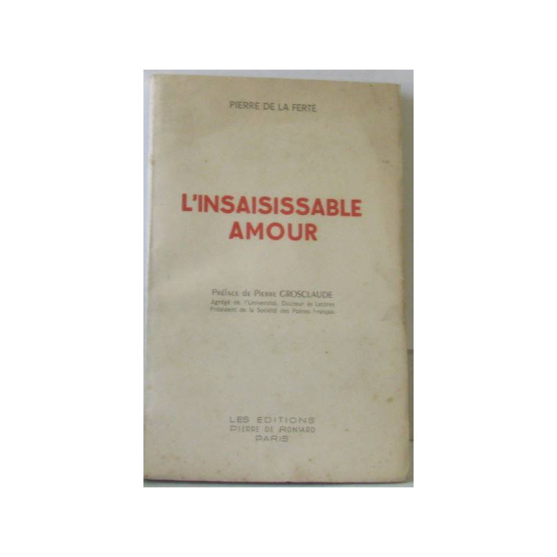 L'insaisissable amour