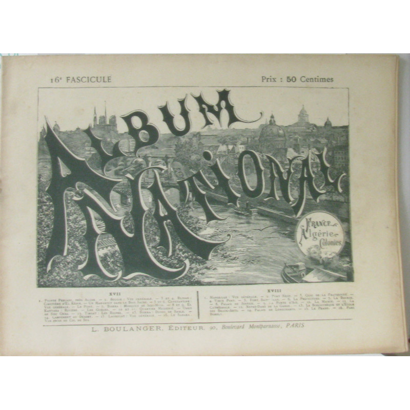 Album National France Algérie Colonnies (Fascicule n°16: Chambéry...