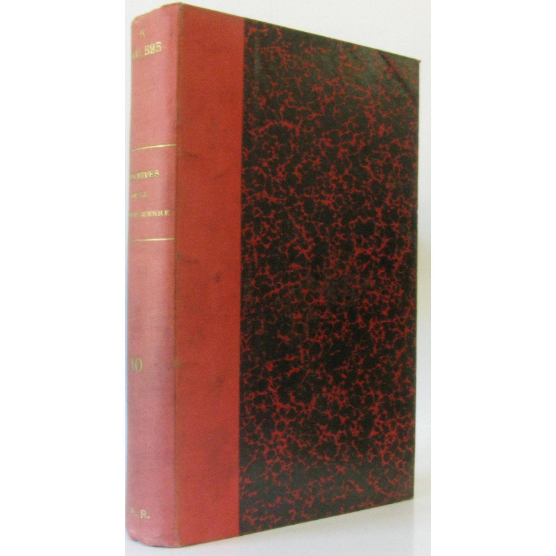 Les archives de la grande guerre tome 10