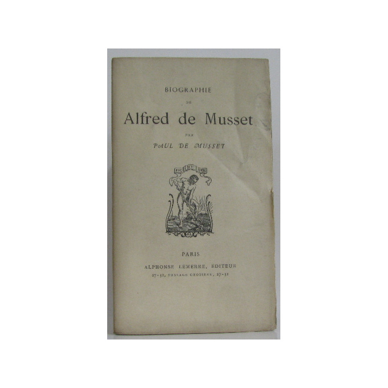 Biographie de Alfred de Musset
