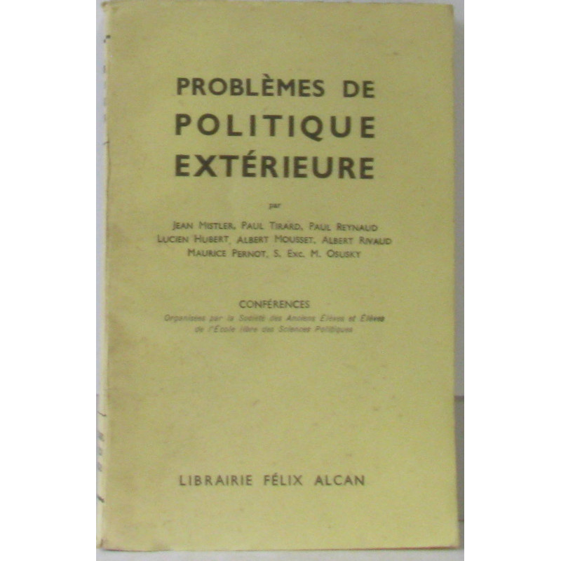 Problèmes de Politique extérieure