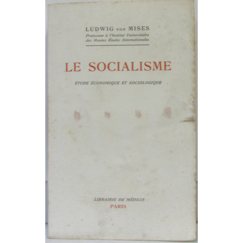Le Socialisme étude économique et sociologique