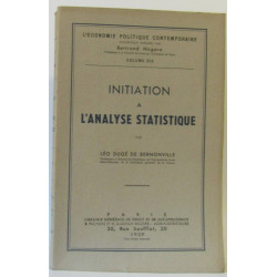 Initiation à l'analyse statistique volume XIX