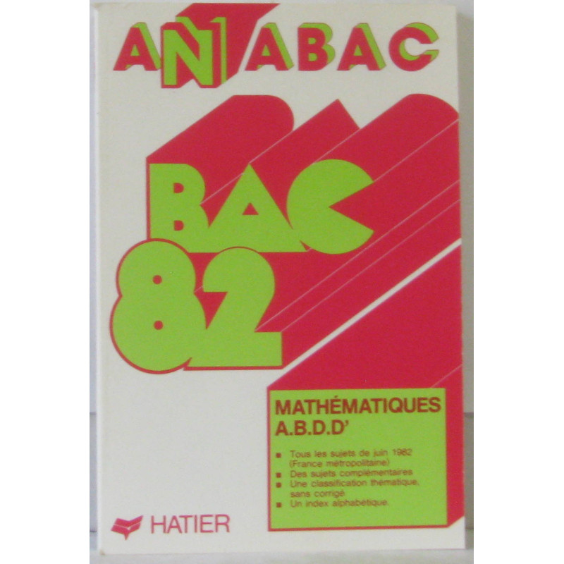 Anabac 82 mathématiques A.B.D.D'