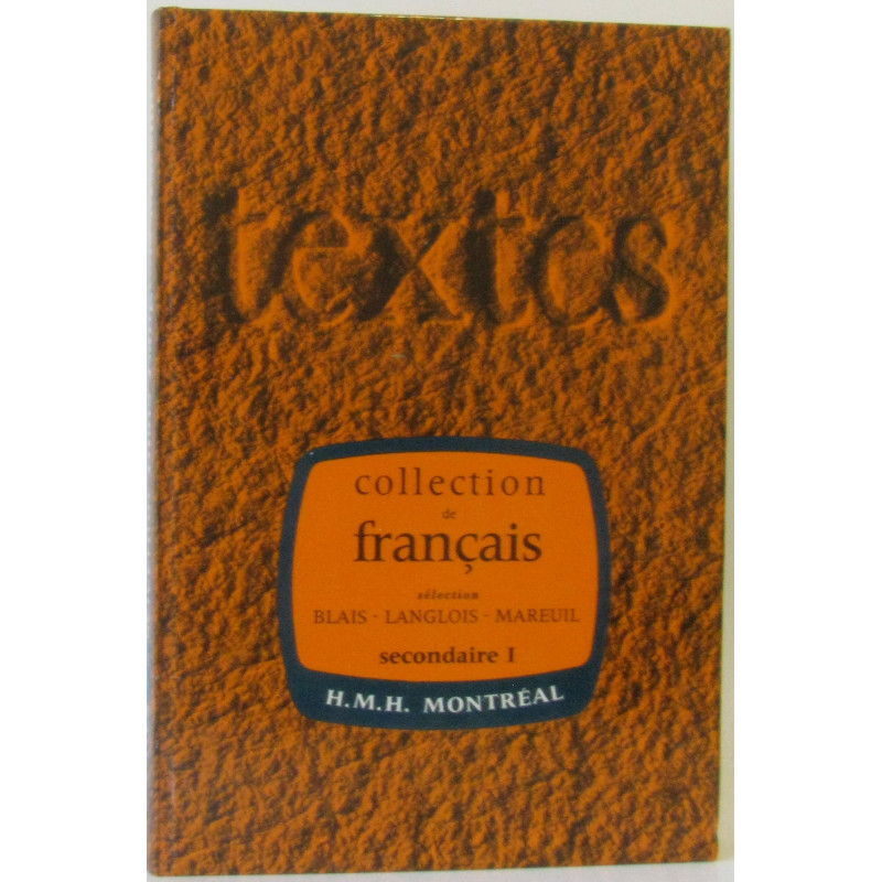 Textes sélection secondaire I