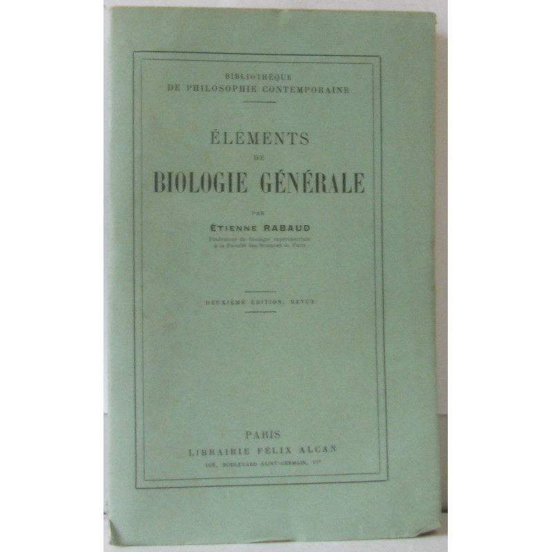 Eléments de biologie générale