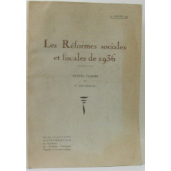 Les réformes sociales et fiscales de 1936