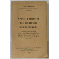 Précis d'Histoire des Doctrines Economiques