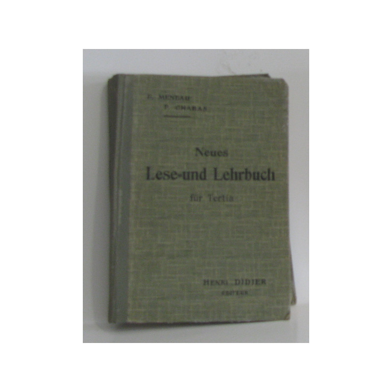 Neues lese und lehrbuch fur tertia