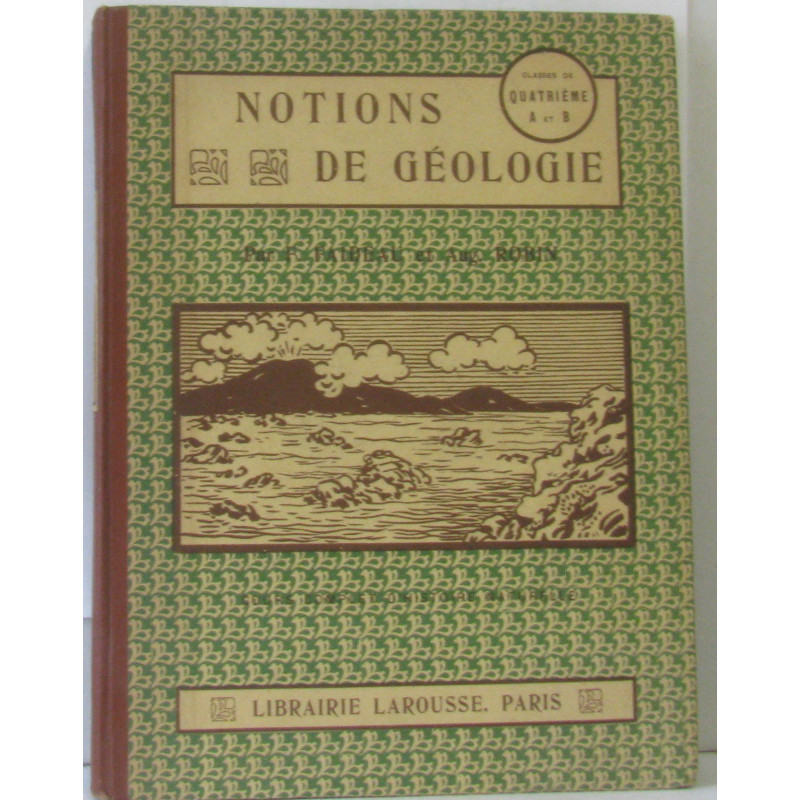 Notions de géologie. Classes de 4e A et B