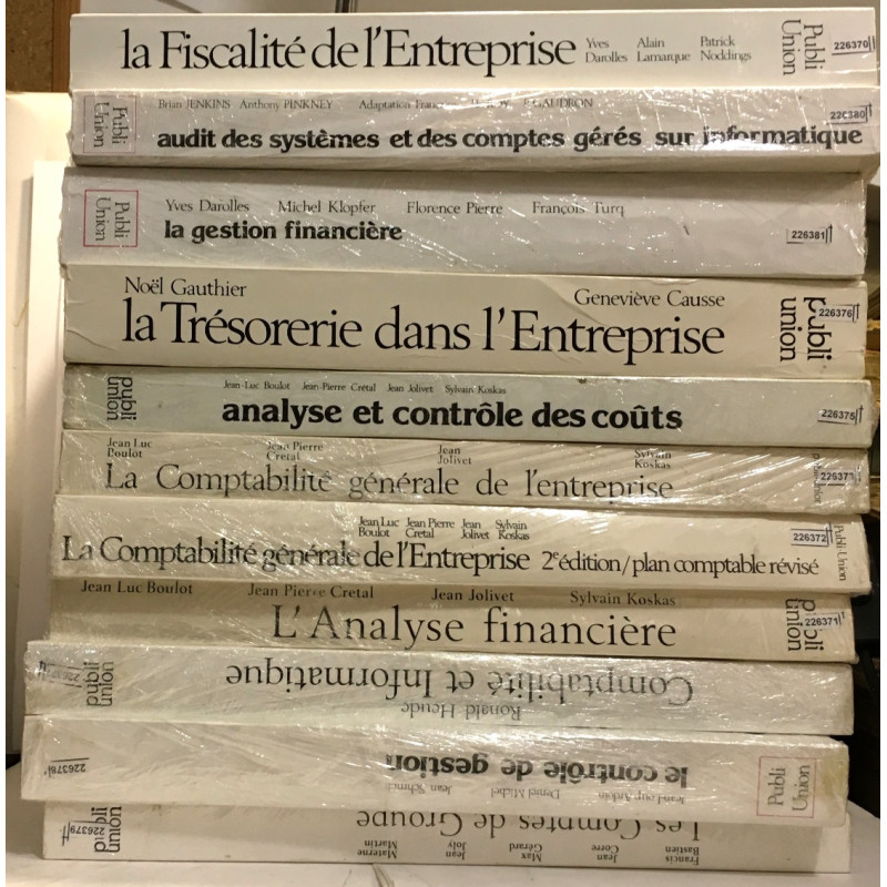 11 volumes autour de la gestion et de la comptabilité (voir...