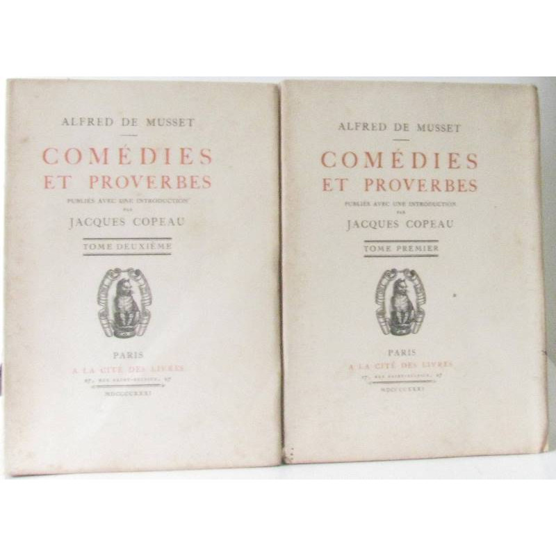 Comédies et proverbes tome un et deux