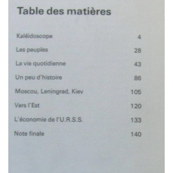 L'U.R.S.S. Le pays la vie les hommes