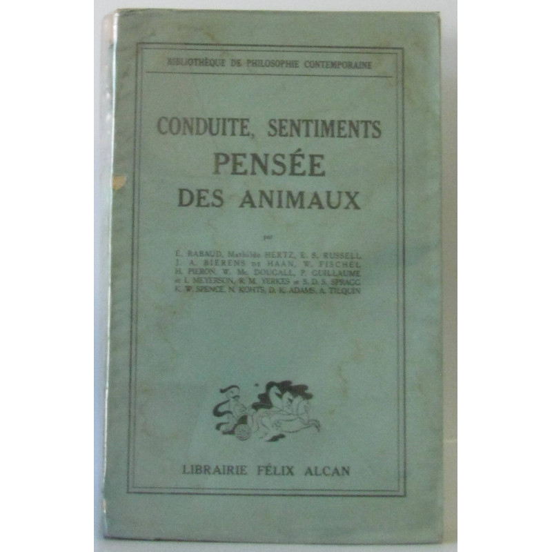 Conduite sentiments pensée des animaux