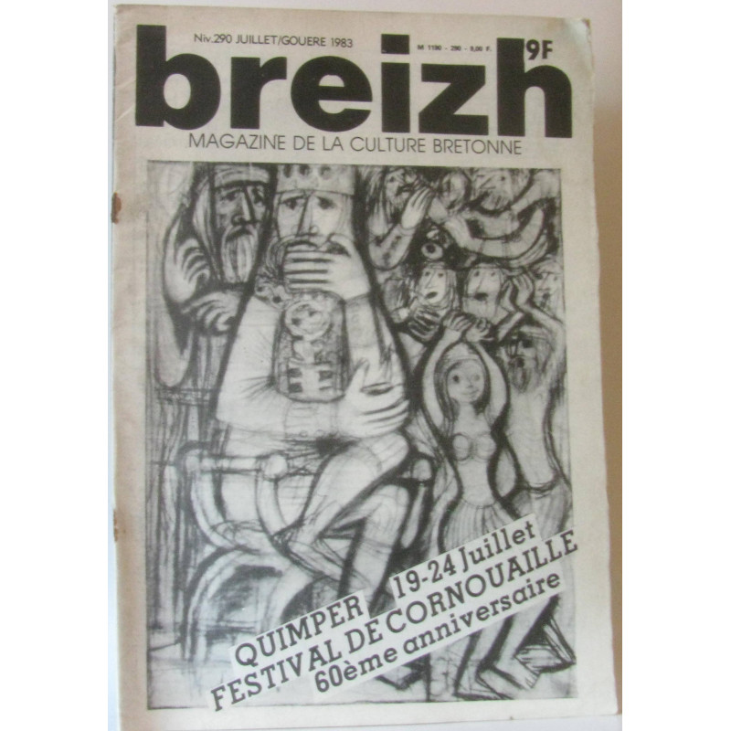Breizh magazine de culture bretonne n°290 Festival de Cornouaille...